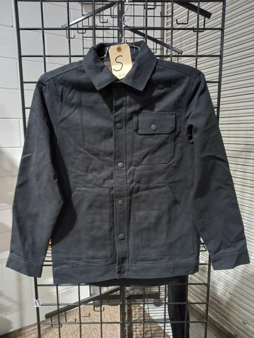 Men's Concealed Carry Flannel Lined Canvas Shirt Jacket | Small